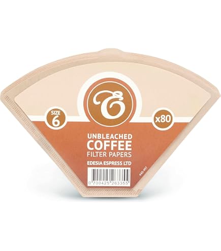 Filtres à Café Coniques Non Blanchis Taille 4 - Lot De 1500 - Pour Cafetière Filtre Manuelle - 5