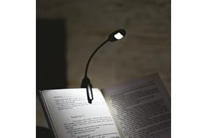 EMOS - LED Leselampe - Befestigungs-Clip - 10 lm, max. 7 m - 2 Leuchtmodi - 35 Std. - batteriebetrieben (AAA Micro) - für Innen- und Außenbereich- schwarz