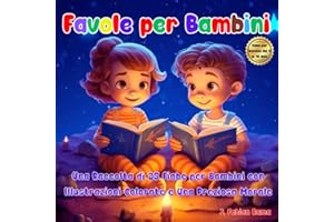 Favole per Bambini: Una Raccolta di 25 Fiabe Affascinanti ed Educative Che Insegnano Valori Importanti Come L'autostima, Il Credere Nei Propri Sogni, ... Piccolo Capolavoro Con Una Morale Alla Fine.
