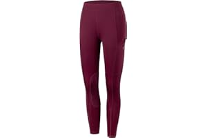 WILLIT Pantalon d'équitation pour enfant - Pantalon d'équitation pour fille - Pantalon d'équitation élastique - Poches zippées