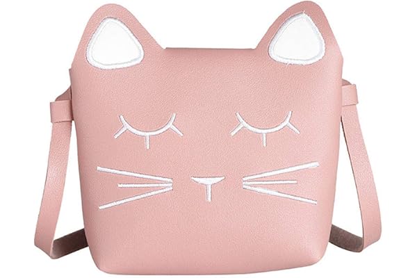 Le Sac à Main de Sac à bandoulière des Petites Filles Mignonnes, Princesse Mini-Sacs, Sac à bandoulière de Corps de Croix de Chat