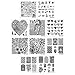 Bundle Monster 10pc Occasions Nail Art Stamping Plates: Chinese New Years - Valentine's Day - Spring