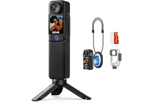 SJCAM C300 Camera Vlog 4K,460 Min d'Autonomie,Double Écran Tactile,Caméra Sport Aquatique,Stabilisation 6 Axes,Idéale pour Vlog,Voyages,Activités Extérieures,Kit avec Accessoires,Noir (64G)