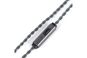 LINSOUL Tripowin Grace odłączany srebrny platerowany tlenem bez miedzi OFC In Ear Earphone Cable with Microphone, 0,78 mm 2Pin Connector for Audiofile Replacement Cable (Tripowin Grace, MMCX)