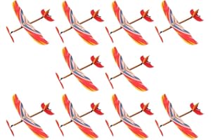 Gadpiparty 10 Pièces Planeurs d'avion en Bois De Balsa Avion À Bande De Caoutchouc Modèle d'avion Jetstream Planeur en Bois De Balsa Jouets d'avion Jouets D'intérieur Et D'extérieur pour