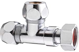 'Cornat tec581850 – Raccordo a compressione a T, 3/8 "x 10 mm x 3/8" x 10 mm x 3/8 filettatura interna