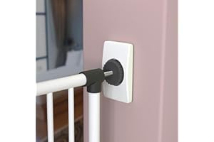 WunderHippo – 4X Patins de Protection Murale – Protection Murale sans Perçage – Grille et Barrière de Sécurité pour Escalier & Porte – Fixation à Pression pour Bébé & Enfants