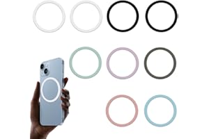 Katyjun 9 Stück Magnetring Handy, Handy Kleber Rückseite, Metallring Handyhülle Handymagnet