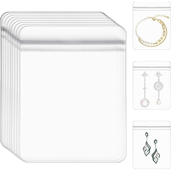 50 Sacchetti Trasparenti Con Zip Per Gioielli - 6x8cm, Ideali Per Viaggi E Organizzazione - Foto 5