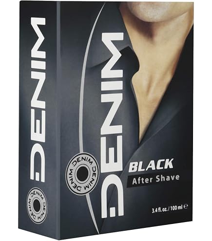 Après-rasage Denim Noir Pour Hommes - 100 Ml (3,4 Fl Oz) - Neuf Avec Boîte - Fabriqué En Italie