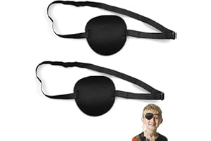 ICELSA 2 Piezas Ojo Estrabismo Parches,Parches Ajustables Ojos Médico Parche Ojo para Adultos y Niños Suave y Cómodo Tratar la Ambliopía