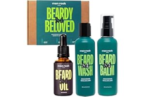Men Rock Lime Beard Grooming Kit for Men – Awakening Beard Care Kit with Beard Balm, Beard Shampoo & Beard Oil – Nourishing Beard Conditioner, Beard Moisturiser & Beard Softener for Men’s Beard