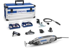 Dremel Herramienta rotativa de 175 W, kit multiherramienta con 6 complementos y 128 accesorios, motor de 175 W con retroalimentación electrónica, velocidad variable de 5000 a 35000 rpm, Multicolor