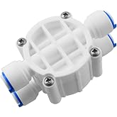 JACAR 4-Way Valve for Reverse Osmosis 5 Stage Domestic | Equipment Compatible with all Osmosis Systems and all 1/4 connection