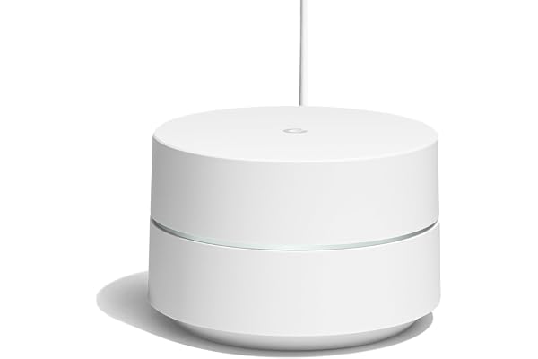 Google WiFi, Système Wi-FI, Couverture jusqu'à 85 m², Vitesse Double Bande AC1200 (jusqu'à 1,2 GB/s), Installation et contrôle Via l'application Google Wi-FI, Version Italienne (1 Appareil Inclus).