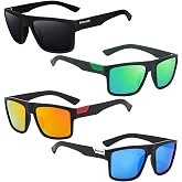 HTTDSLF 4 Pairs Men's Women's Polarized Sunglasses Sports Sunglasses for Golf Cycling Fishing Running Sport UV 400 Protection
