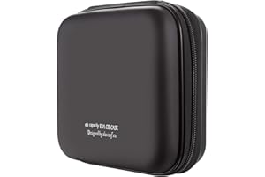KUOCDSIK Range CD, boîtier de DVD Blue-Ray EVA de 48 capacités Organisateur de Stockage de Disque Dur de Protection pour Les Voyages en Voiture (48 Capacités, Noir48)