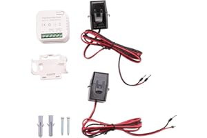 Rouufgeg Tuya Smart WiFi Energy Meter 80A with Current Transformer Clamp KWh Power Monitor Electricity Statistics 90-250V(2CT)