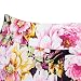 Eleery Fashion Women's Summer High Waist Vintage Flower Print Skirt Flared A Line Rock Roll Circle Midi Skirt