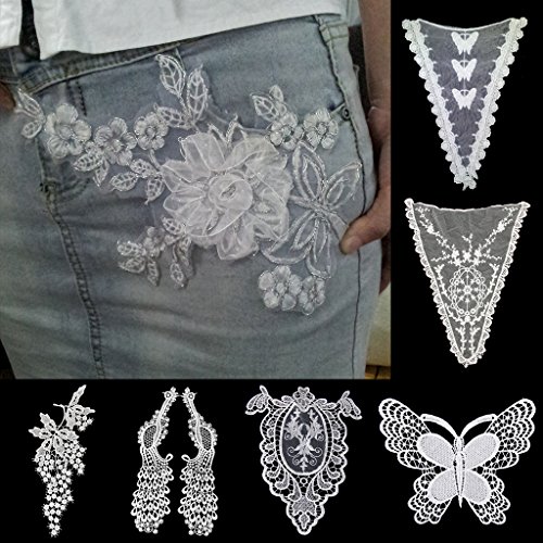 Spitzenkragen Einsatzkragen Kragen Verzieren Collar für Kleid DIY Nähen - 7