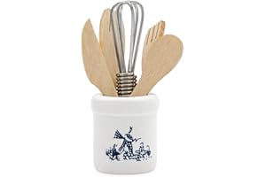 Odoria 1/12 Miniatura Utensilios de Cocina y Batidora de Huevos con Utensil Jar Cocina Accesorio para Casa de Muñecas
