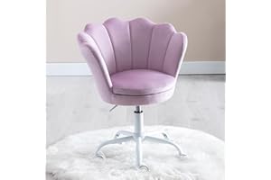 Ya-Home Kids Desk Chair Velvet Swivel Computer Children Study Office Chair with Adjustable Height & Casters for Girls Boys, Purple