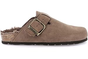 GRÜNLAND IL BENESSERE È NATURALE Grunland Sara CB2000 Nero Ciabatte Donna Lana Plantare re-Soft Fibbia