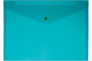 Alevar Sobres con botón A5, color verde, paquete de 5 unidades.