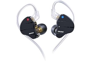 Yinyoo KBEAR KS10 słuchawki douszne IEM, przewodowe słuchawki douszne 1DD i 4BA, 3,5 mm, kompozytowa nanorurka węglowa 10 mm, lekkie słuchawki douszne z elektronicznym systemem crossover dla muzyków i