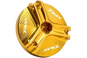 SHFT Compatibile con T-MAX 560 530 500 TMAX 530 SX/DX Tmax560 Accessori moto Tappo filtro olio motore Tappo di scarico Bullone Coperchio a vite (Color : Gold, Size : 1)