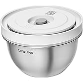 ZWILLING Fresh & Save Bowls Vacuum Storage Container, S, 12 Centimeters, Stainless Steel, Metallic Grey