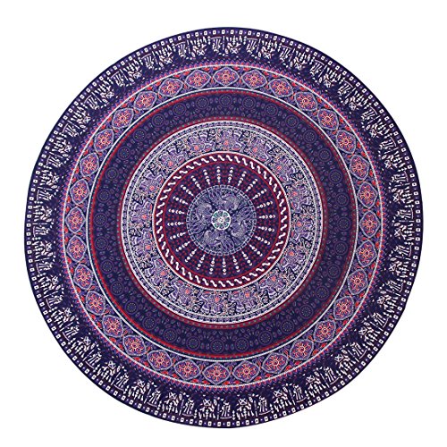 Nlife Frauen Boho Gypsy Runde Strand Handtuch Abdecken Strand Wear