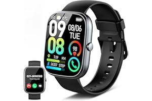 DYURWA Smart Watch for Men Women Answer/Make Calls, 1.91"Fitness Watch with Heart Rate/Sleep Monitor/Step Counter, Fitness Tracker 110+ Sports Activity Trackers, IP68 Waterproof Smartwatch for IOS Android