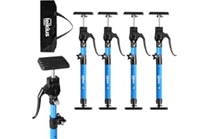 Leikius Aluminum Handle Cabinet Jack for Installing Cabinets 4PC,15.8-23.6 Inches 200LB Load Capacity Hand Support System,Premium Adjustable Cabinet Lift Jack&Support Pole,Perfect for DIY Enthusiasts