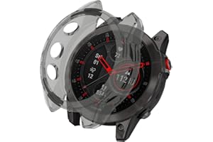 KeeFos Etui z TPU kompatybilne z Garmin Epix Gen 2, amortyzujące wstrząsy, silikonowe, ultracienkie, elastyczne, odporne na zarysowania obudowa do Garmin Epix Gen 2 (czarne)