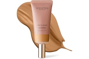 SCULPTED BY AIMEE CONNOLLY Tint & Glow Hydrating Moisturising Skin Enhancer from Sculpted by Aimee (Tan 7.0) – 45ml Cruelty-Free Moisturising & Tinted Skin Booster with SPF 30 and Blue Light Protection