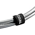 Fisual Chunky Reuseable Hook & Loop Cable Ties - 20 Pack Black