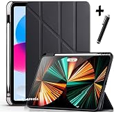 m.tk moveteck Huawei MatePad Air 11.5 ile Uyumlu Kılıf, Kalem B&ouml;lmeli, Standlı, Tri Folding Kapak, Siyah