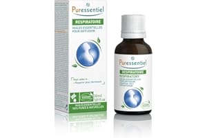 Puressentiel - Respiratoire - Huiles Essentielles pour Diffusion - Diffuse Respi - 100 pourcent pures et naturelles - Aide à respirer librement - 30 ml