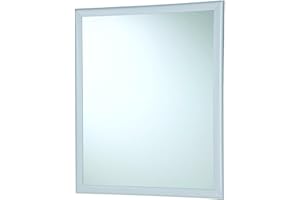 Feridras 332011 Specchio con Cornice, ABS, Bianco, 2x50x60 cm