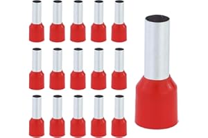 AMANDELIZABE Lot de 110 embouts de câble 10 mm² - Embouts de câble isolés pour connexion de fils (10 mm² x 12 mm)