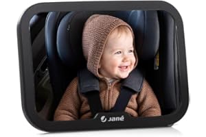 JANE Jané Espejo de Vigilancia Infantil Panóramico, Visión Amplia, Cristal Anti-Añicos, Universal