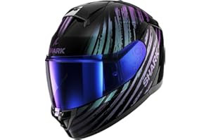 Shark, Casco Moto Integral RIDILL 2 ASSYA Black/Blue/Purple KXK, S