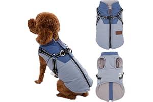 Lairle Hundemantel Winter Hundejacke Hundegeschirr Mantel Welpenmantel Jacke Weste Kleidung Kleines Hundegeschirr wasserdichte Hundemäntel für kleine mittelgroße Hunde