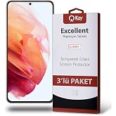 KZY İLETİŞİM Samsung Galaxy S21 ile uyumlu Temperli Ekran Koruyucu Kırılmaz Cam Ekonomik 3'l&uuml; Paket