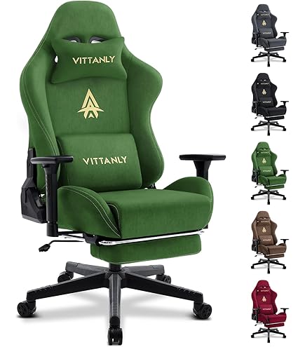 Vittanly Gamingstoel, luxe ademend imitatie suède Vittanly Gamingstoel, luxe ademend imitatie suède