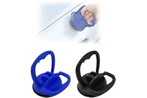 DAZZLUXE 2 sztuki przyssawek próżniowych, przyssawka do wgnieceń, narzędzie do naprawy samochodu, 6 cm, przyssawka z pojedynczymi pazurami, odpowiednia do większości samochodów (czarna, niebieska)