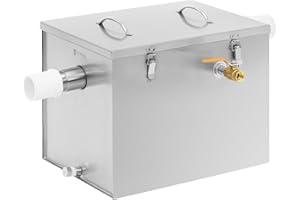 Royal Catering Séparateur de graisse en acier inoxydable 40 l Coupe-huile Intercepteur de graisse Parfait pour Restaurant, Bar, Cuisine Commerciale
