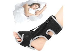 Orapink Plantarfasziitis-Nachtschiene,Knöchelbandage zur Linderung von Plantarfasziitis,verstellbare,atmungsaktive Plantarfasziitis-Knöchelbandage für Achillessehnenentzündung und Knöchelschmerzen