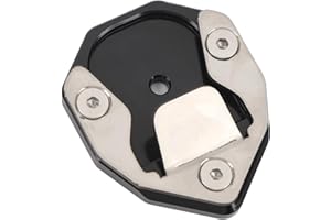 Acouto Motorcycle Kickstand Pad Side Stand Extension Plate Foot Peg for Himalayan 2018-2023 SCRAM 411 2021-2024 with Enlarged Base High Strength Aluminum Alloy Oxidation Resistant